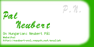 pal neubert business card