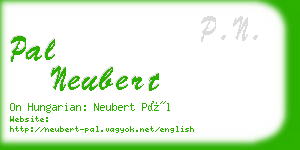 pal neubert business card
